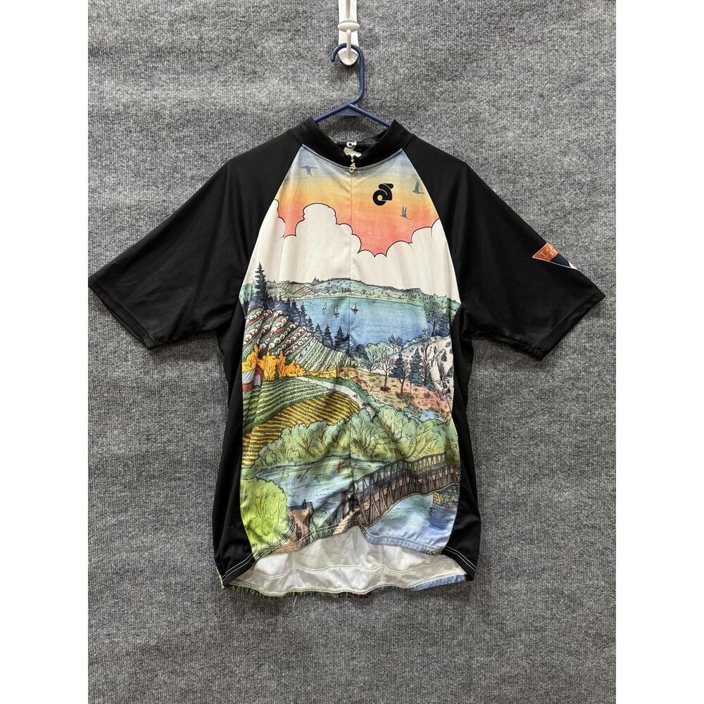Champion System Cycling Jersey Mens 4XL Black Multicolor Club Cut TART Trails